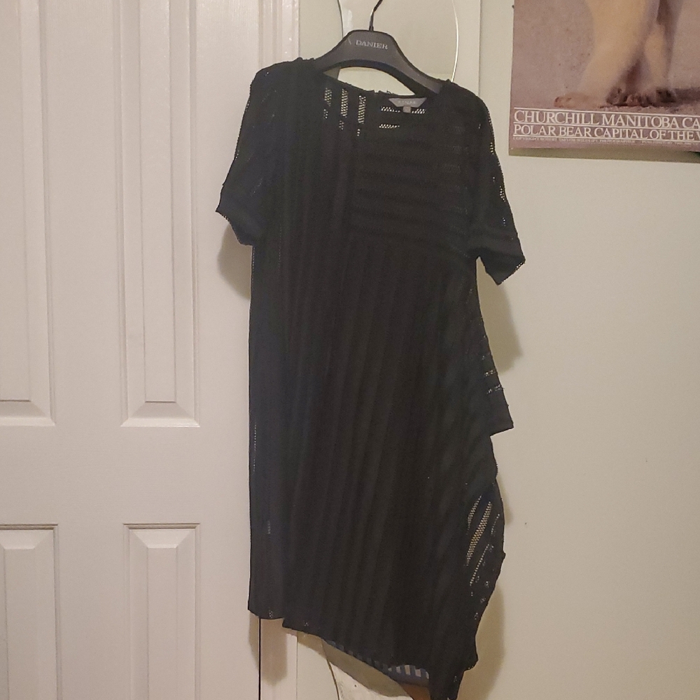 Calvin Klein Black Asymmetrical Dress